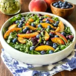 Blueberry Peach Poppy Seed Salad