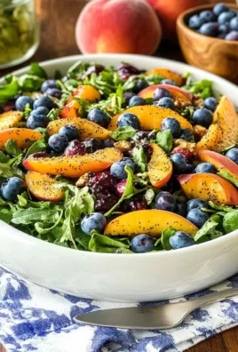 Blueberry Peach Poppy Seed Salad
