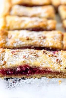 Apricot Raspberry Rugelach Bars