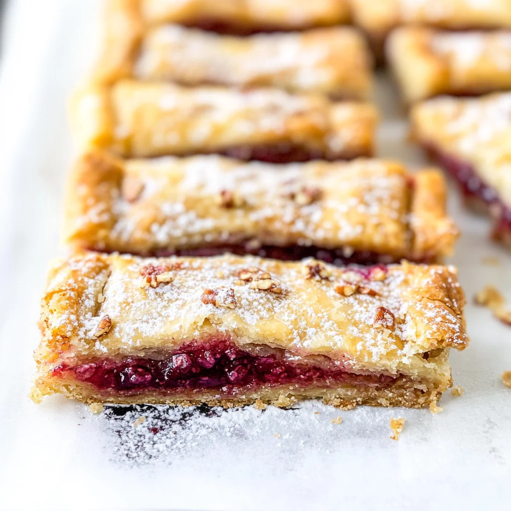 Apricot Raspberry Rugelach Bars