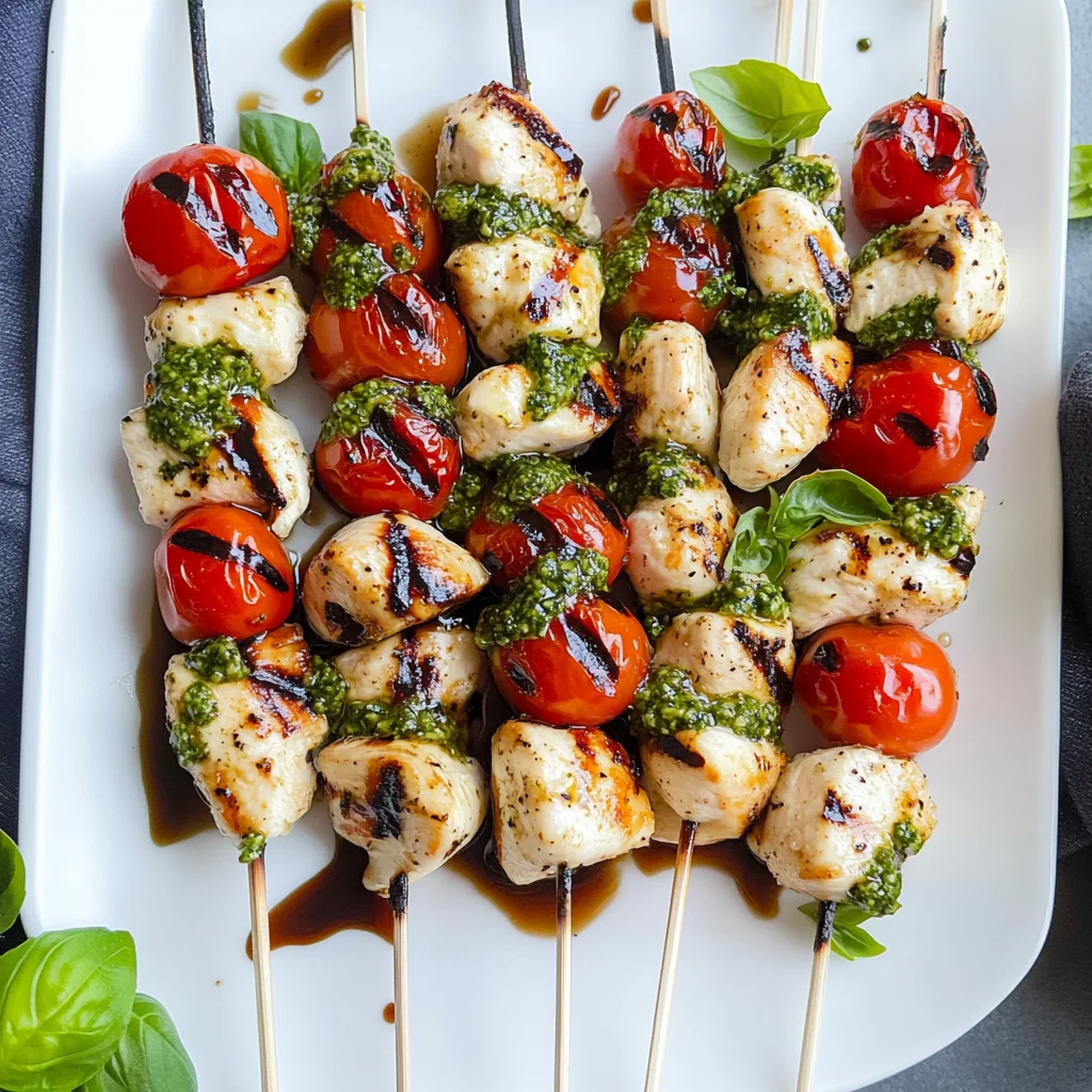 Chicken Caprese Skewers
