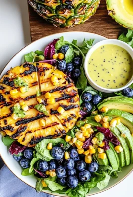 Creamy Citrus Dressing + Grilled Pineapple Salad