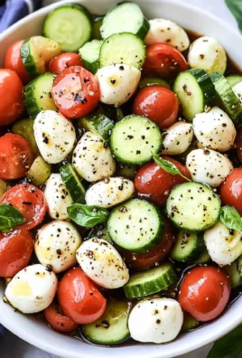Cucumber Caprese Salad