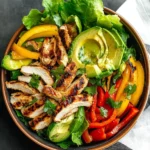 Grilled Chili Lime Chicken Fajita Salad