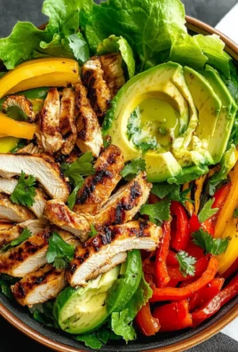 Grilled Chili Lime Chicken Fajita Salad