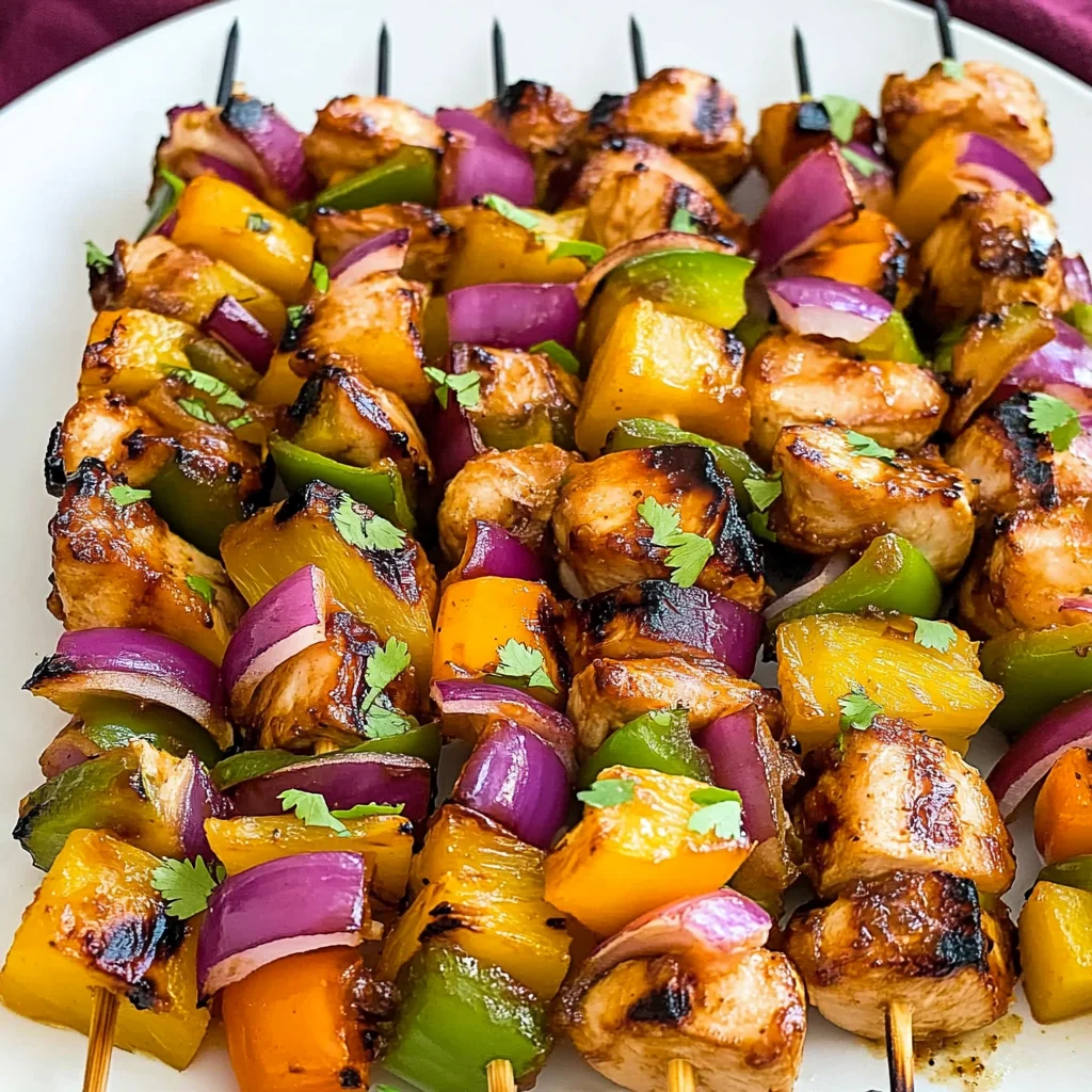 Hawaiian Chicken Kabobs