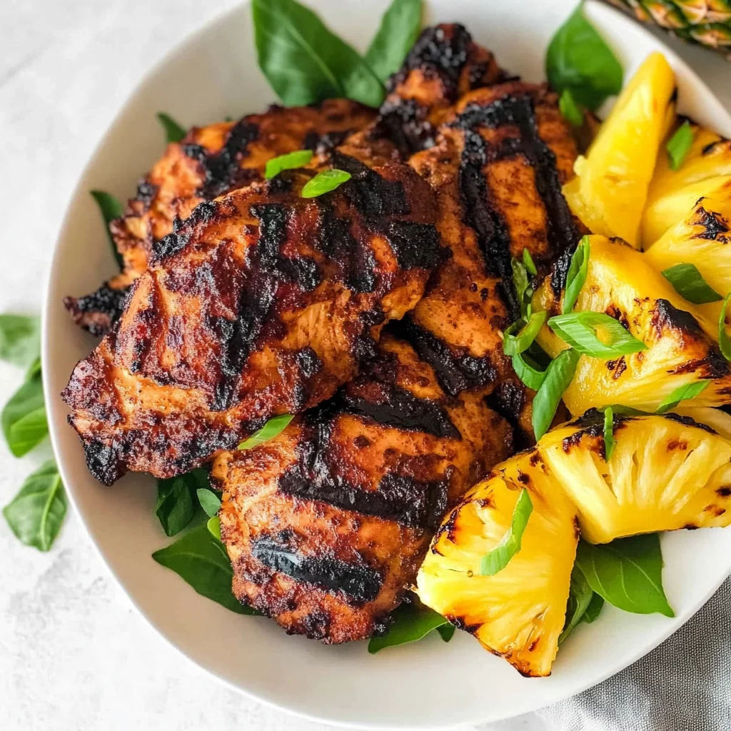 Homemade Grilled Pineapple Chicken