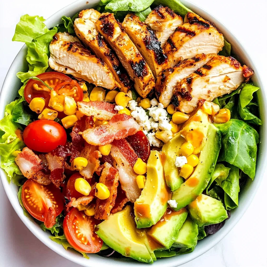 Honey Mustard Chicken Salad with Avocado, Turkey Bacon & Goat Cheese