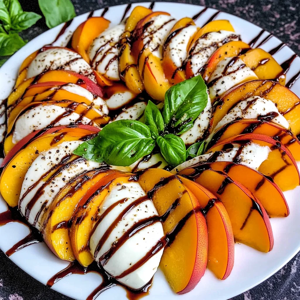 Peach Caprese Salad