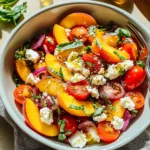Peach Feta Salad With Tomatoes (25-Minutes)