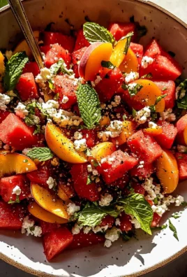 Peach Watermelon Salad Recipe