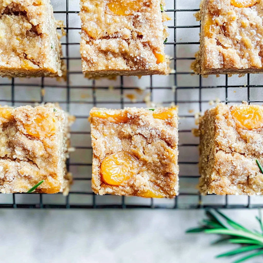 Rosemary Apricot Bars