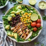 Santa Fe Chicken Salad with Tangy Lime Dressing
