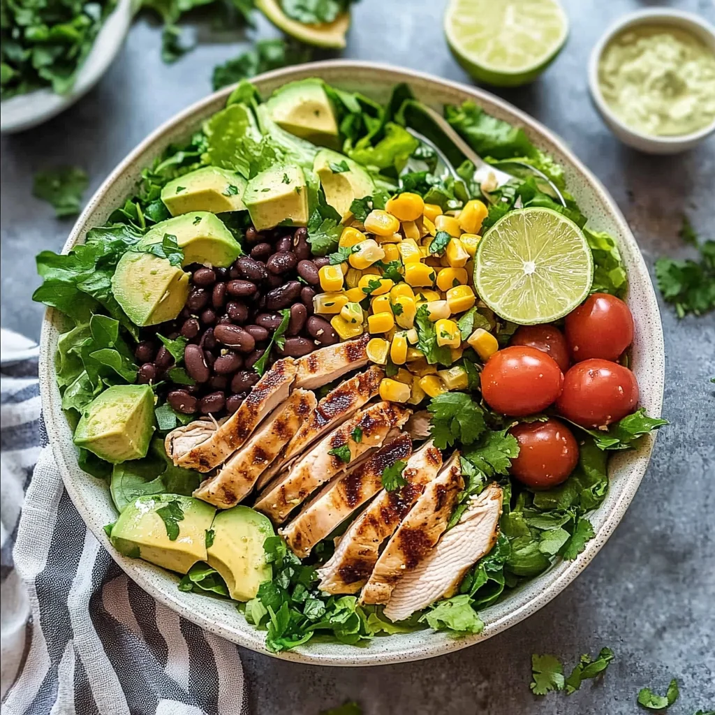 Santa Fe Chicken Salad with Tangy Lime Dressing