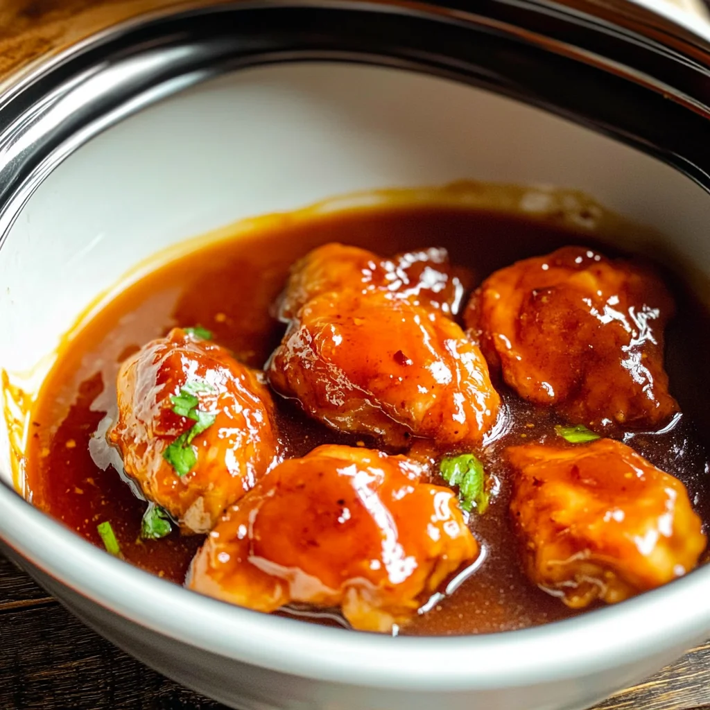 Slow Cooker Apricot Chicken