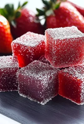 Strawberry and chilli jellies