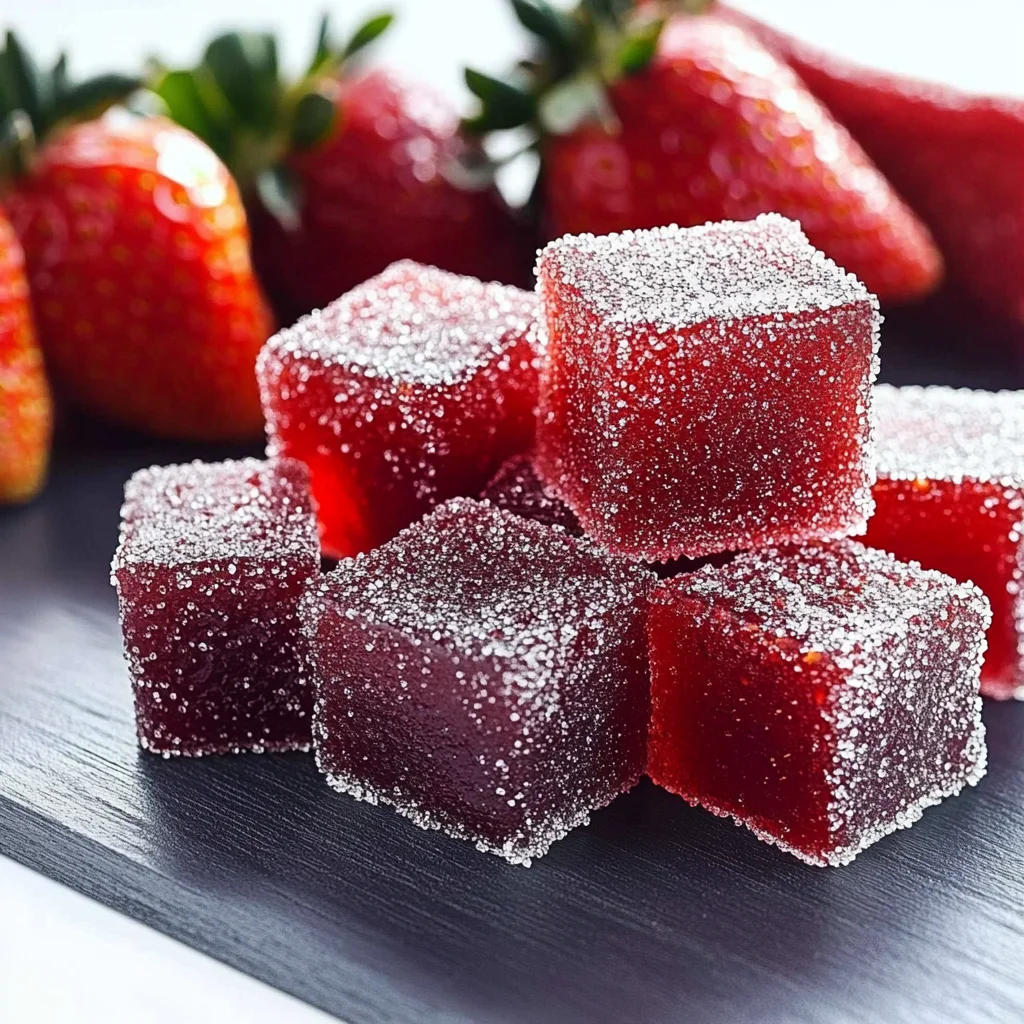 Strawberry and chilli jellies
