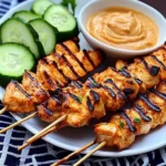 Thai Chicken Sate with Peanut Sauce