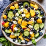 Blueberry Peach Feta Salad