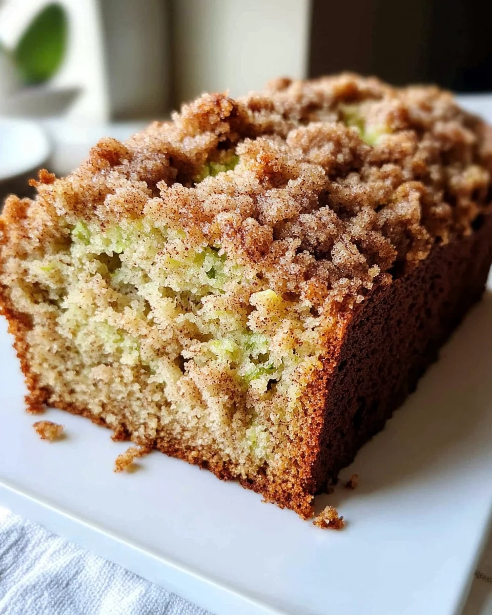 Cinnamon Streusel Topped Zucchini Bread Bakery Style: A Stunning Loaf