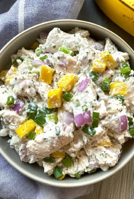 Cottage Cheese Chicken Salad with Banana Peppers