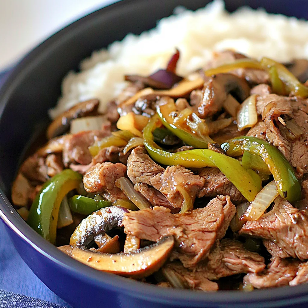 Crockpot Pepper Steak
