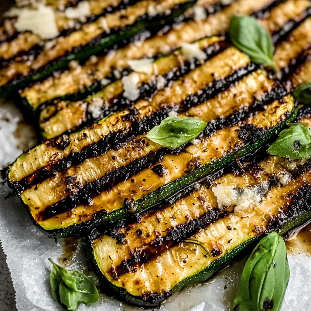 Grilled Zucchini with Parmesan