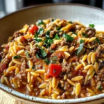 Ground Beef Orzo