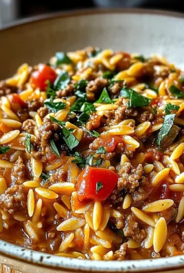 Ground Beef Orzo