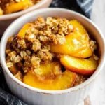Healthy Peach Crumble