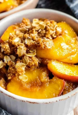 Healthy Peach Crumble