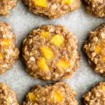 Healthy Peach Oatmeal Breakfast Cookies