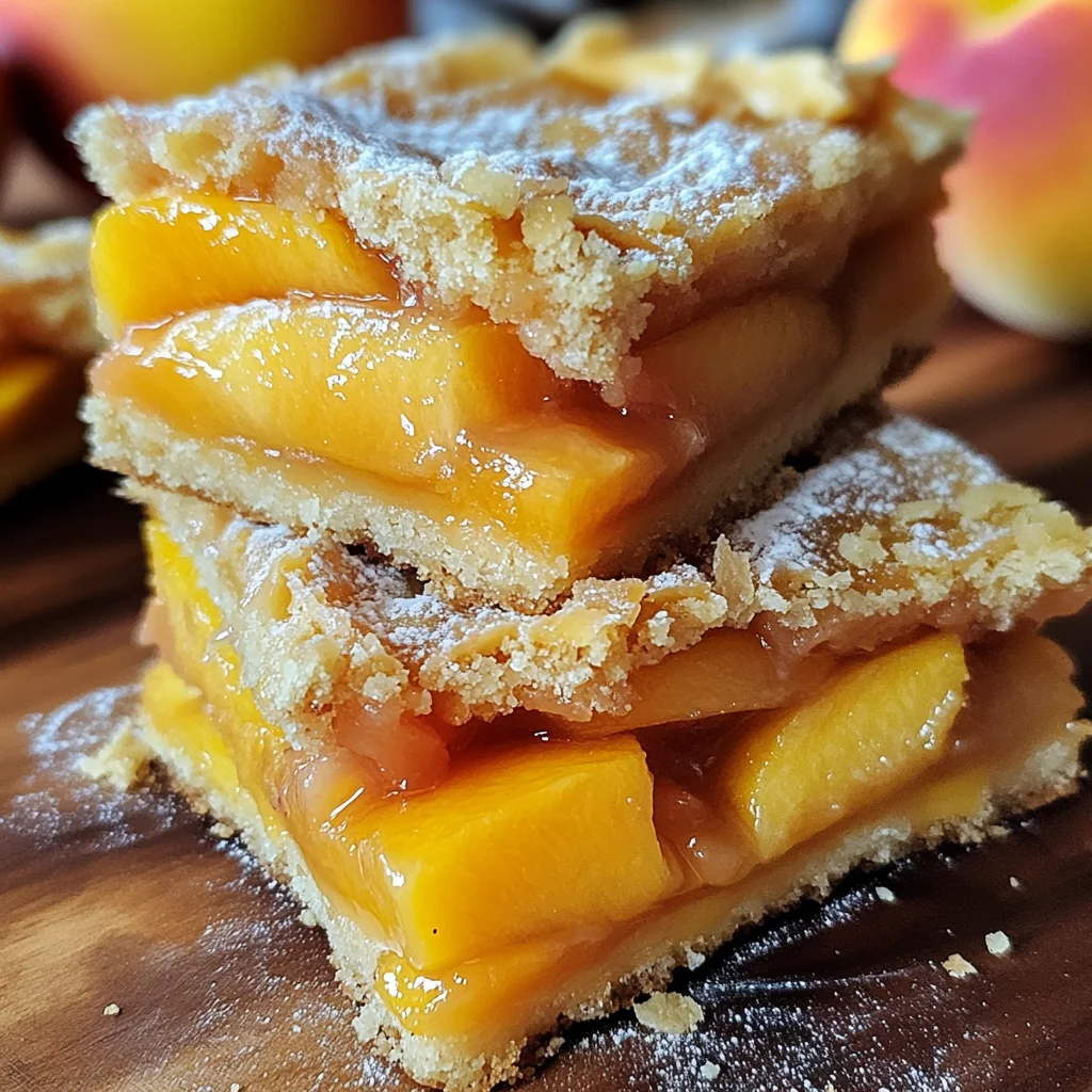 Heavenly Summer Peach Bars