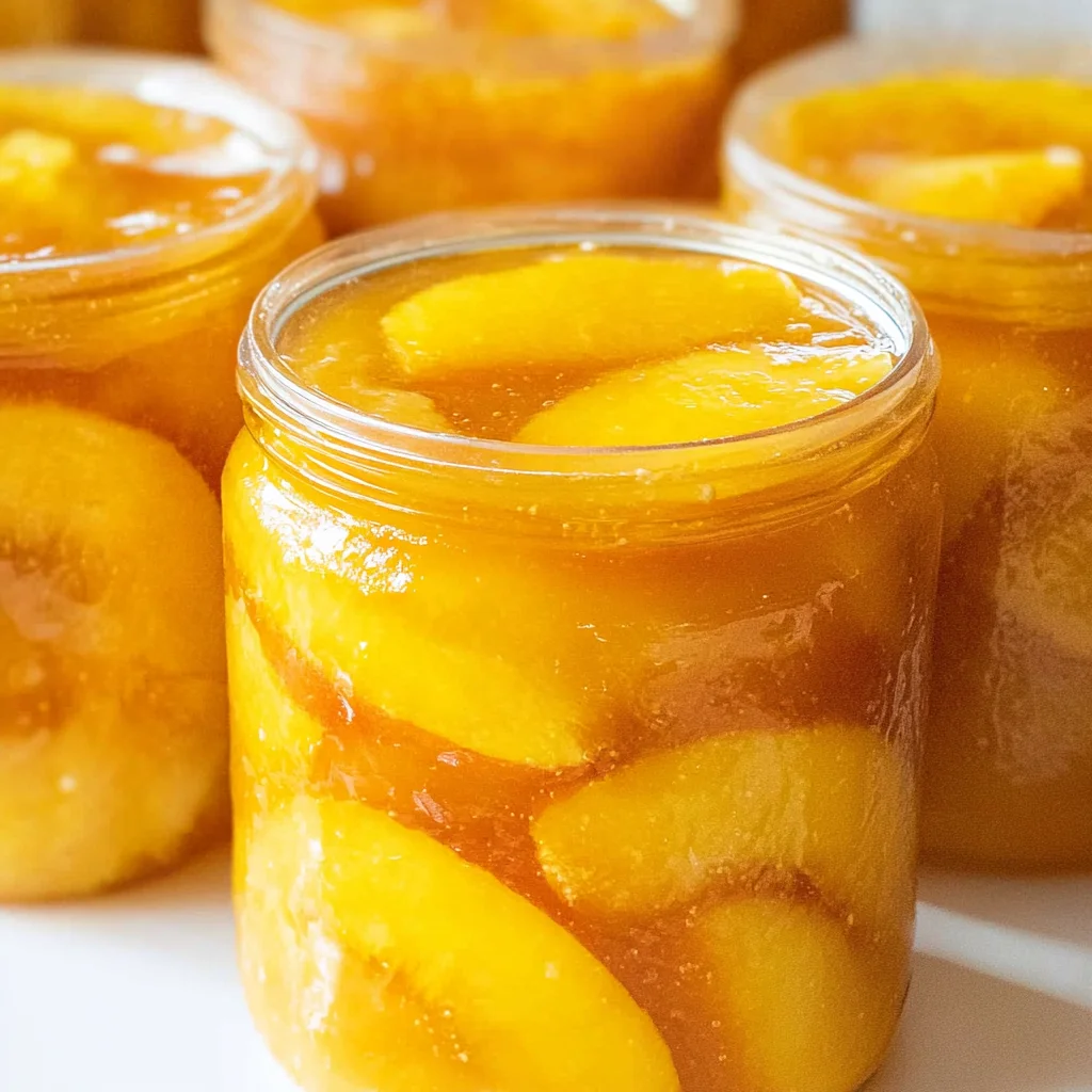 Homemade Canned Peach Pie Filling