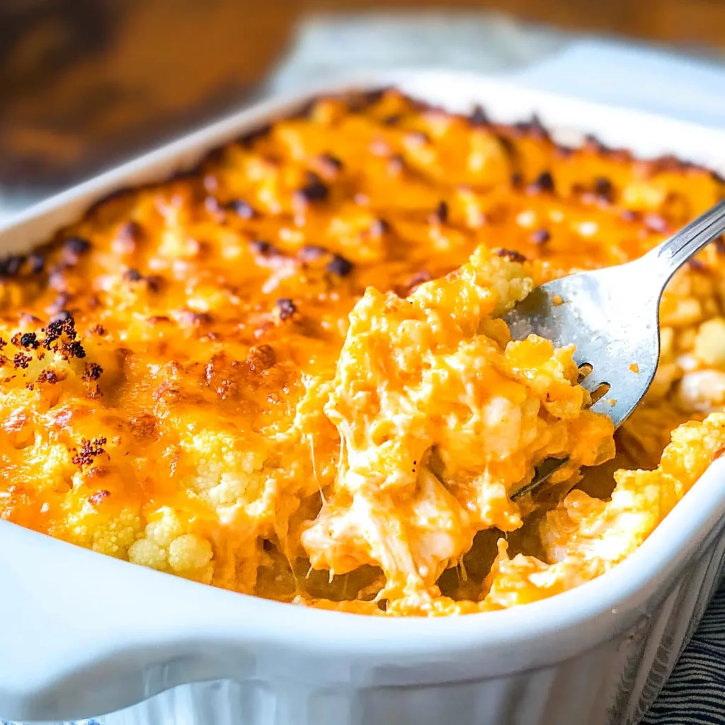 Keto Buffalo Chicken Casserole