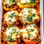 Low Carb Lasagna Stuffed Peppers