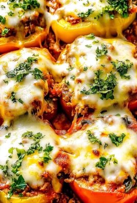 Low Carb Lasagna Stuffed Peppers