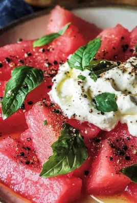 Marinated Watermelon Salad with Whipped Feta Dip