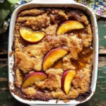 Old School Easy Brown Sugar Peach Cobbler