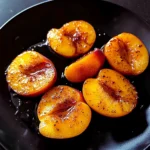 Pan fried peaches