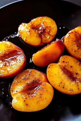 Pan fried peaches