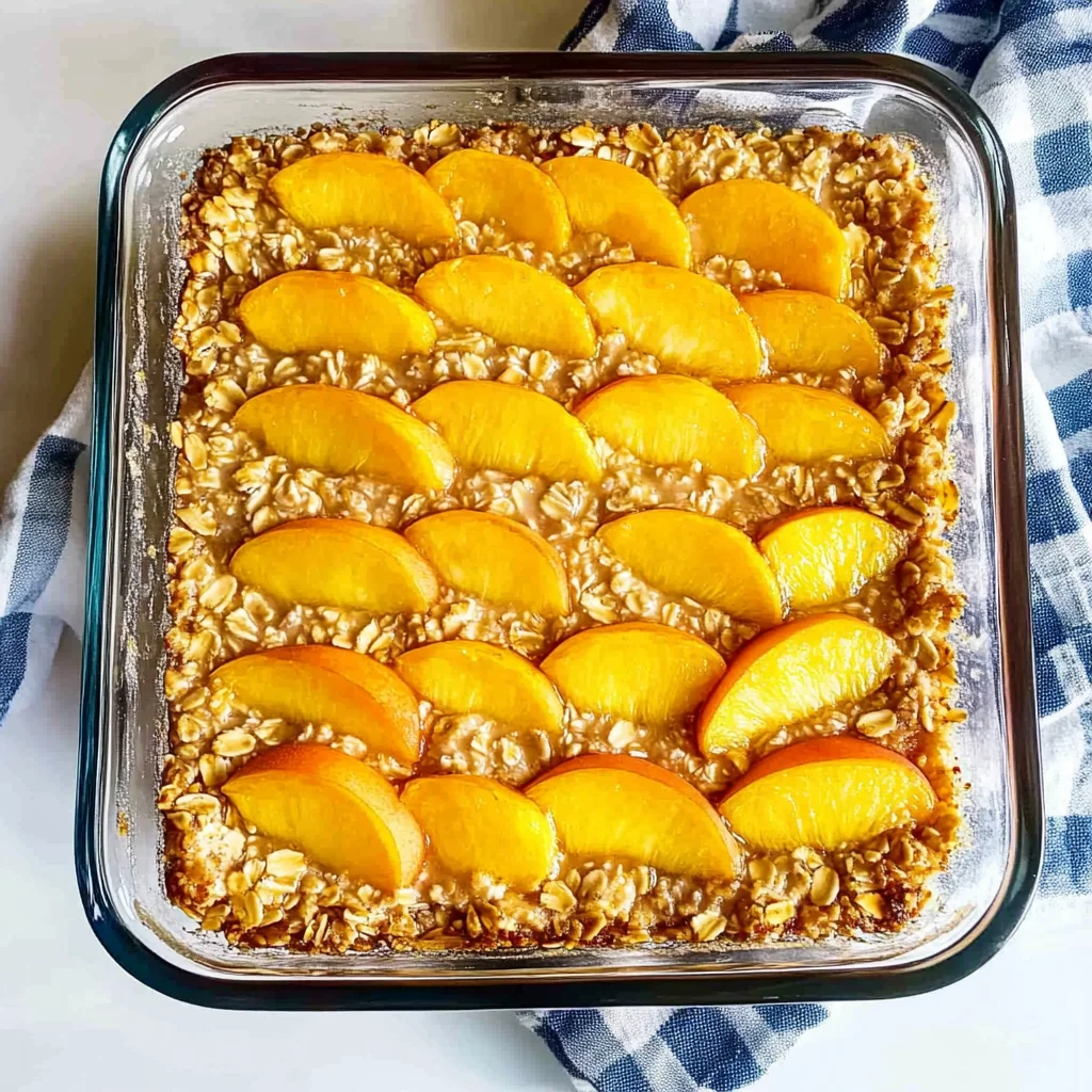 Peach Baked Oatmeal