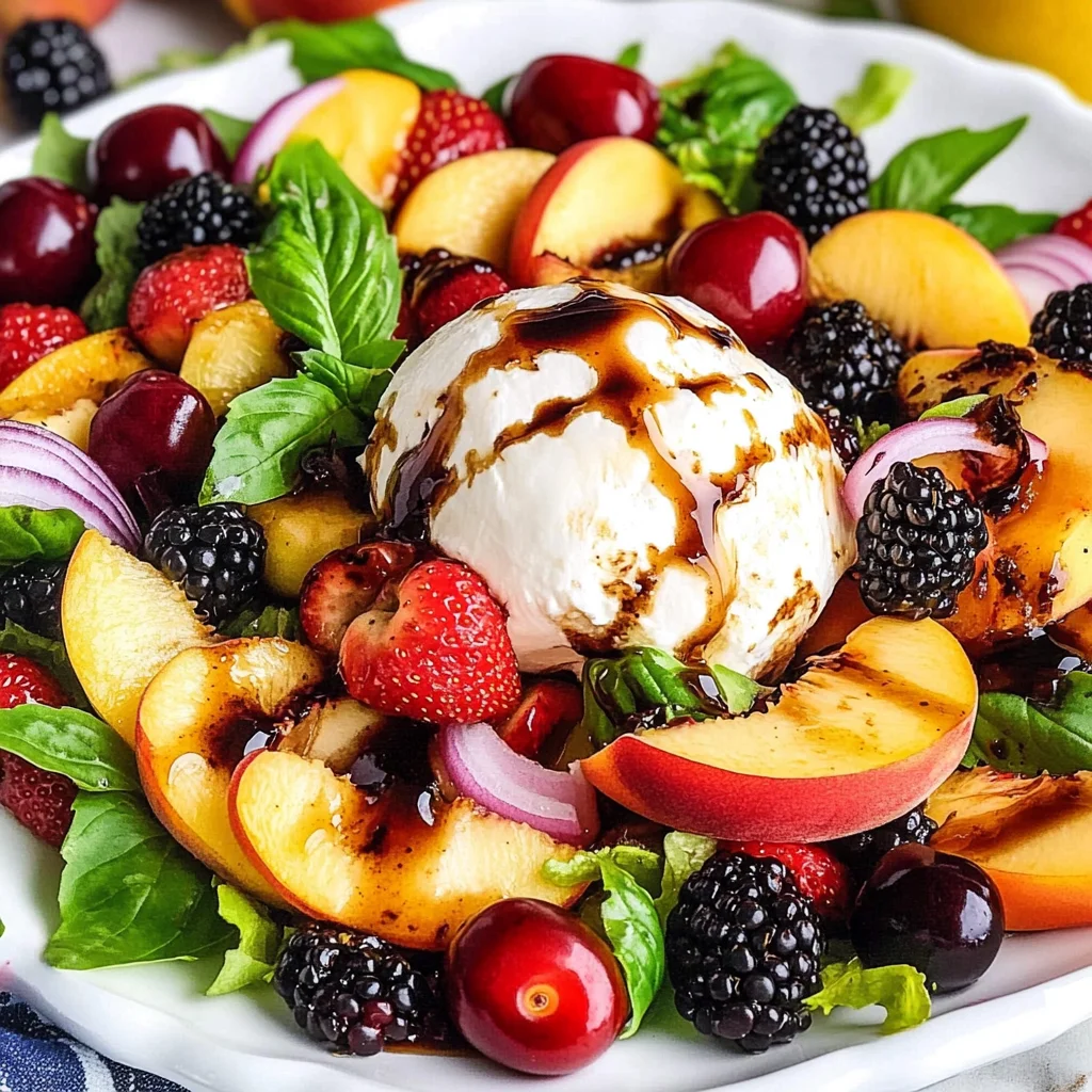 Peach Burrata Salad