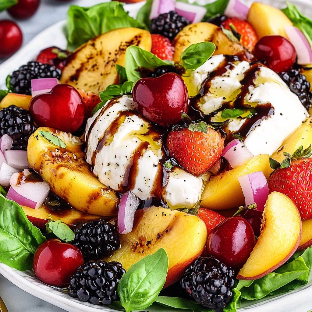Peach Burrata Salad