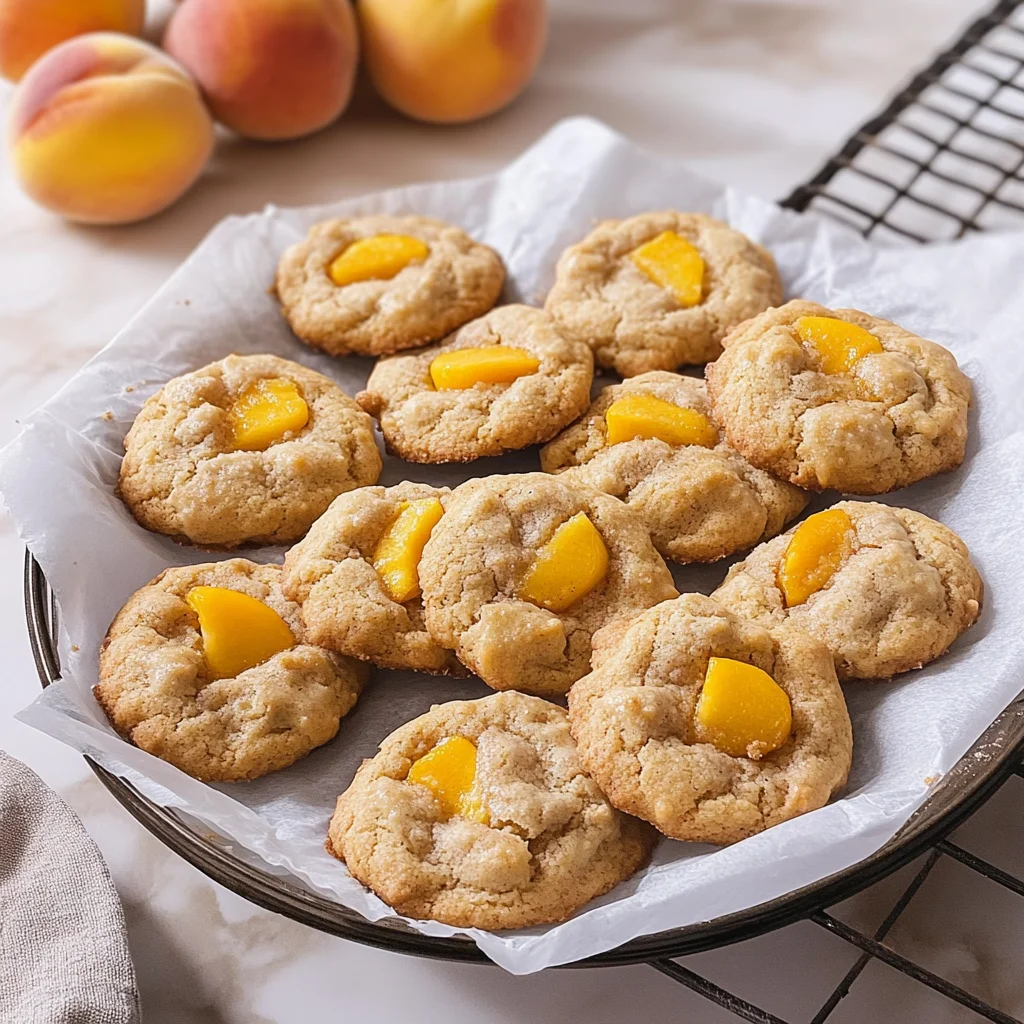Peach Cobbler Cookies