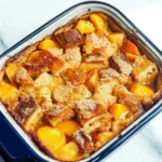 Peach Cobbler French Toast Bake