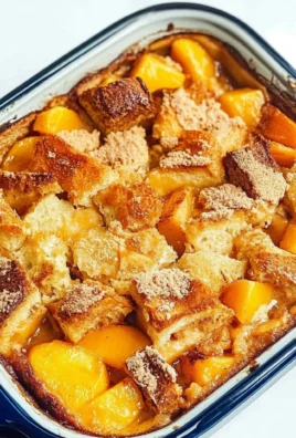 Peach Cobbler French Toast Bake