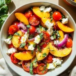 Peach Feta Salad With Tomatoes (25-Minutes)