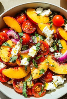 Peach Feta Salad With Tomatoes (25-Minutes)