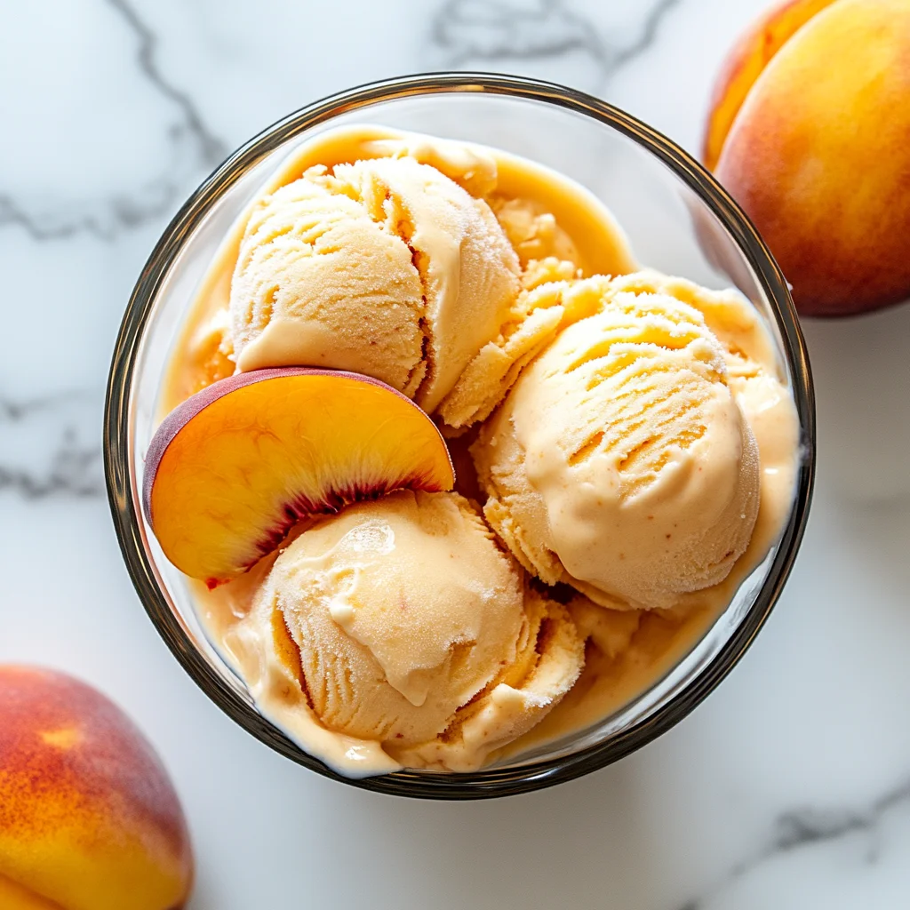 Peach Greek Frozen Yogurt